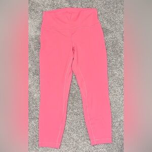 Lululemon Align high rise 25” pant in Guava Pink sz 12